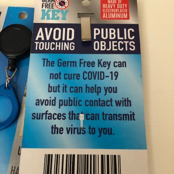 Retractable Germ Free Key Lot of 3 - Picture 2 of 4